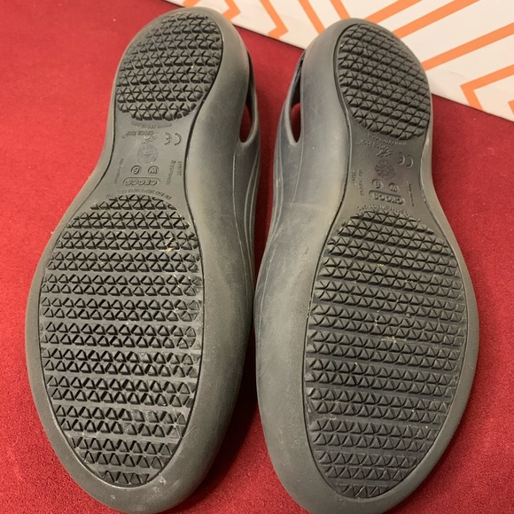 Crocs Kadee black ballet flat 6 slip on sandal - Picture 6 of 6